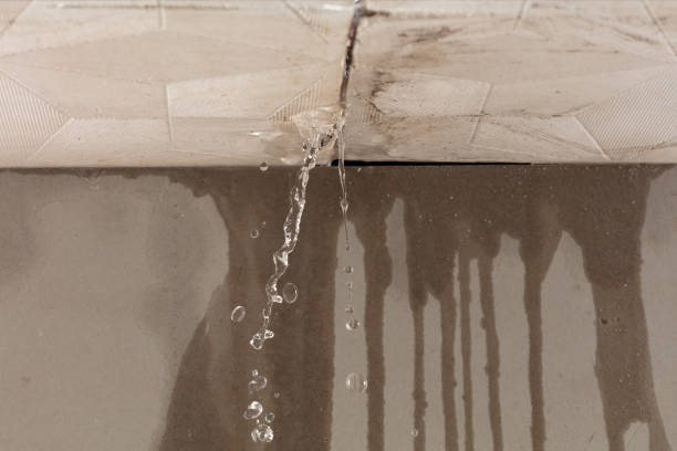 Professional Burst Pipe Cleanup technician working in North Bridgton, ME